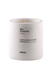 Aberto Design Vela Sunshine Verti de Sándalo en Hormigón 8.5x9 cm para el Hogar